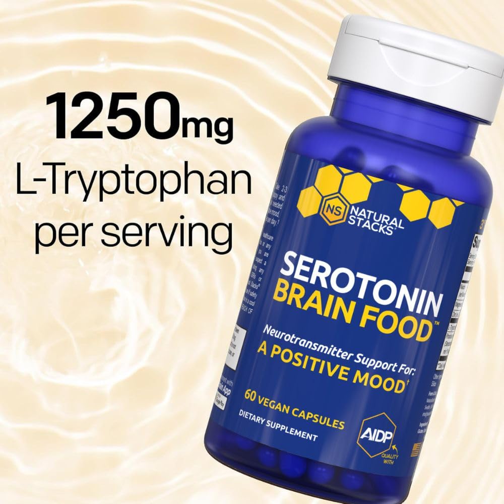 NATURAL STACKS Serotonin Brain Food bottle with glass ready for use