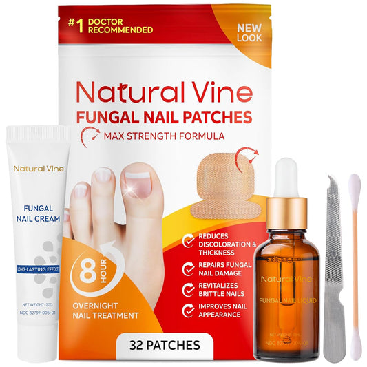 Natural Vine Toenail Fungus Treatment Patches apply to nails for focused care
