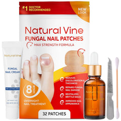 Natural Vine Toenail Fungus Treatment Patches apply to nails for focused care