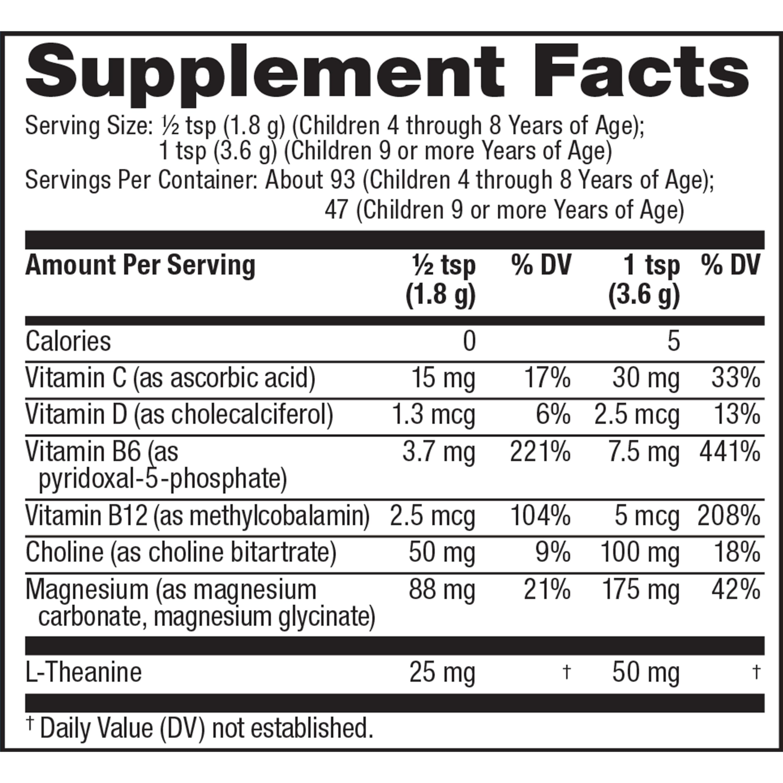 Natural Vitality CALM Mind pours into water to reveal a fizzy magnesium drink