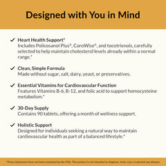 Natural Wellness Cholesterol Support daily-use setup suggests simple routine