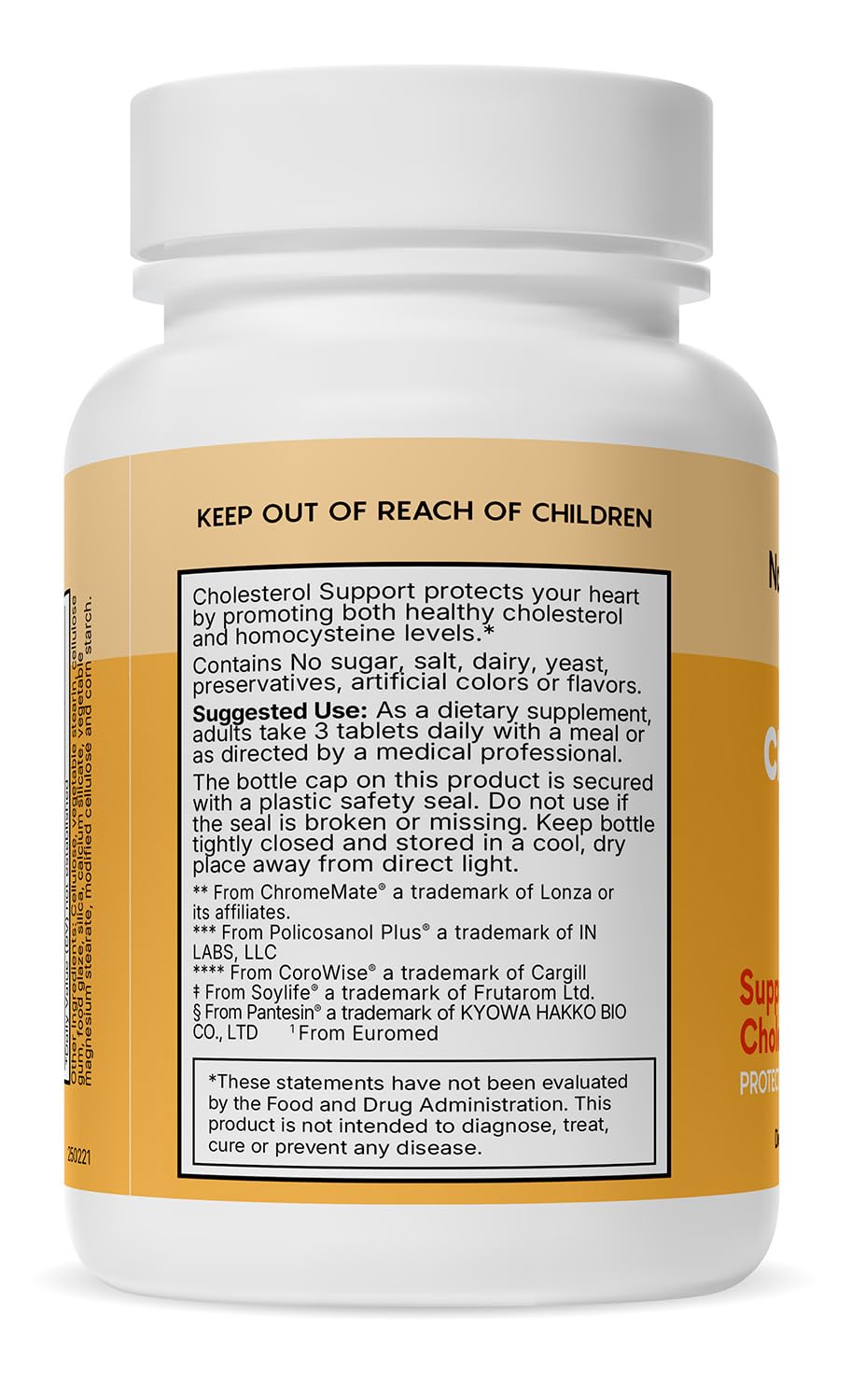 Natural Wellness Cholesterol Support heart health visual suggesting circulation support