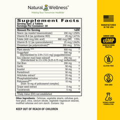 Natural Wellness Cholesterol Support tablets closeup highlighting capsule form