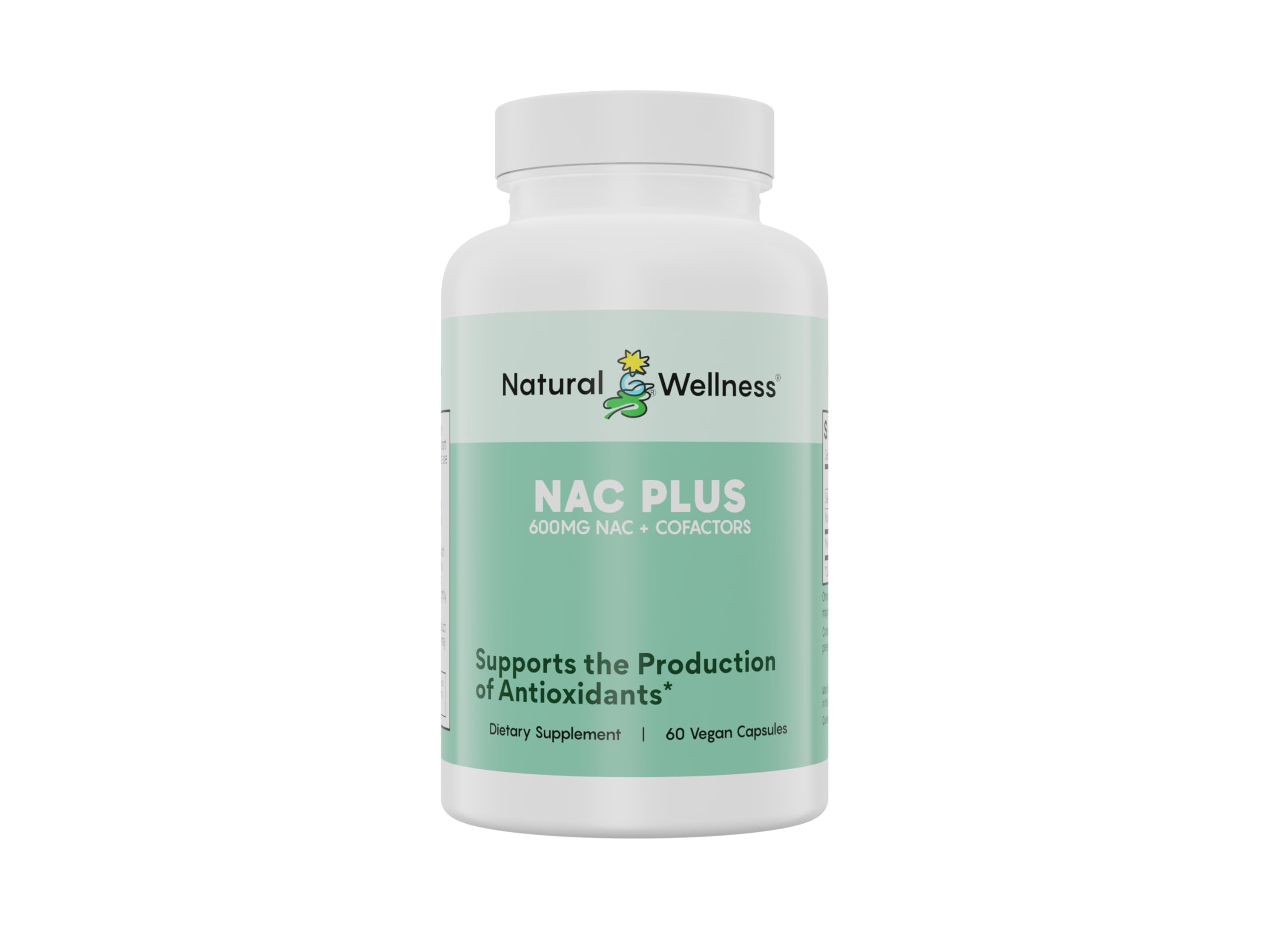 Natural Wellness NAC Plus bottle highlighting 600 mg NAC for liver detox support