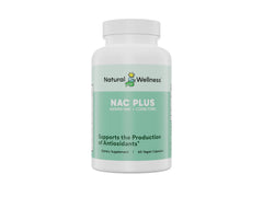 Natural Wellness NAC Plus bottle highlighting 600 mg NAC for liver detox support