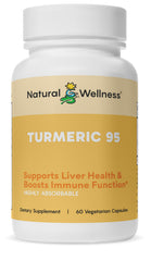 Natural Wellness Turmeric 95 bottle with BioPerine for enhanced absorption