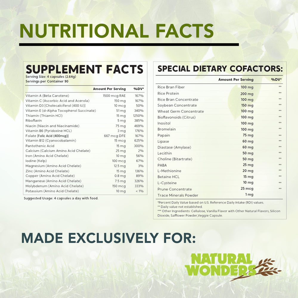 Natural Wonders Life Mate label on bottle showing prenatal support