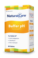 NaturalCare Buffer pH tablets closeup shows small, easy-to-take capsules.