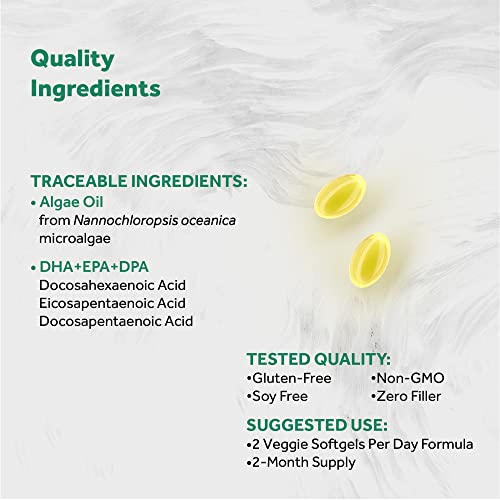 Naturalis bottle emphasizes sustainable sourcing and algae origin for eco-conscious supplementation.
