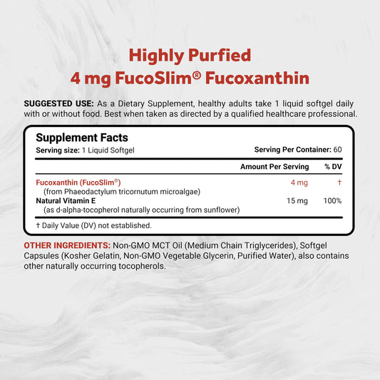 Naturalis fucoxanthin softgels poured from bottle for easy daily use