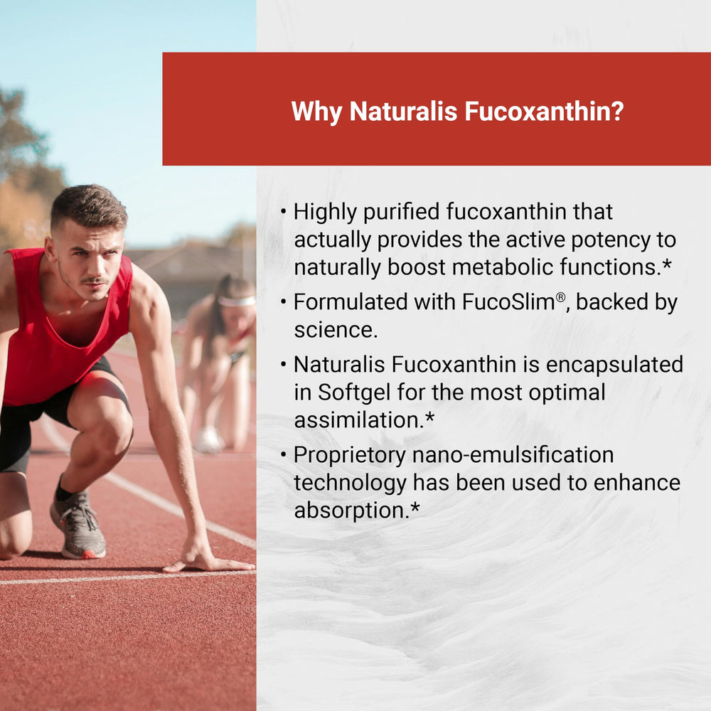 Vitamin E enriched Naturalis fucoxanthin bottle provides oxidation protection