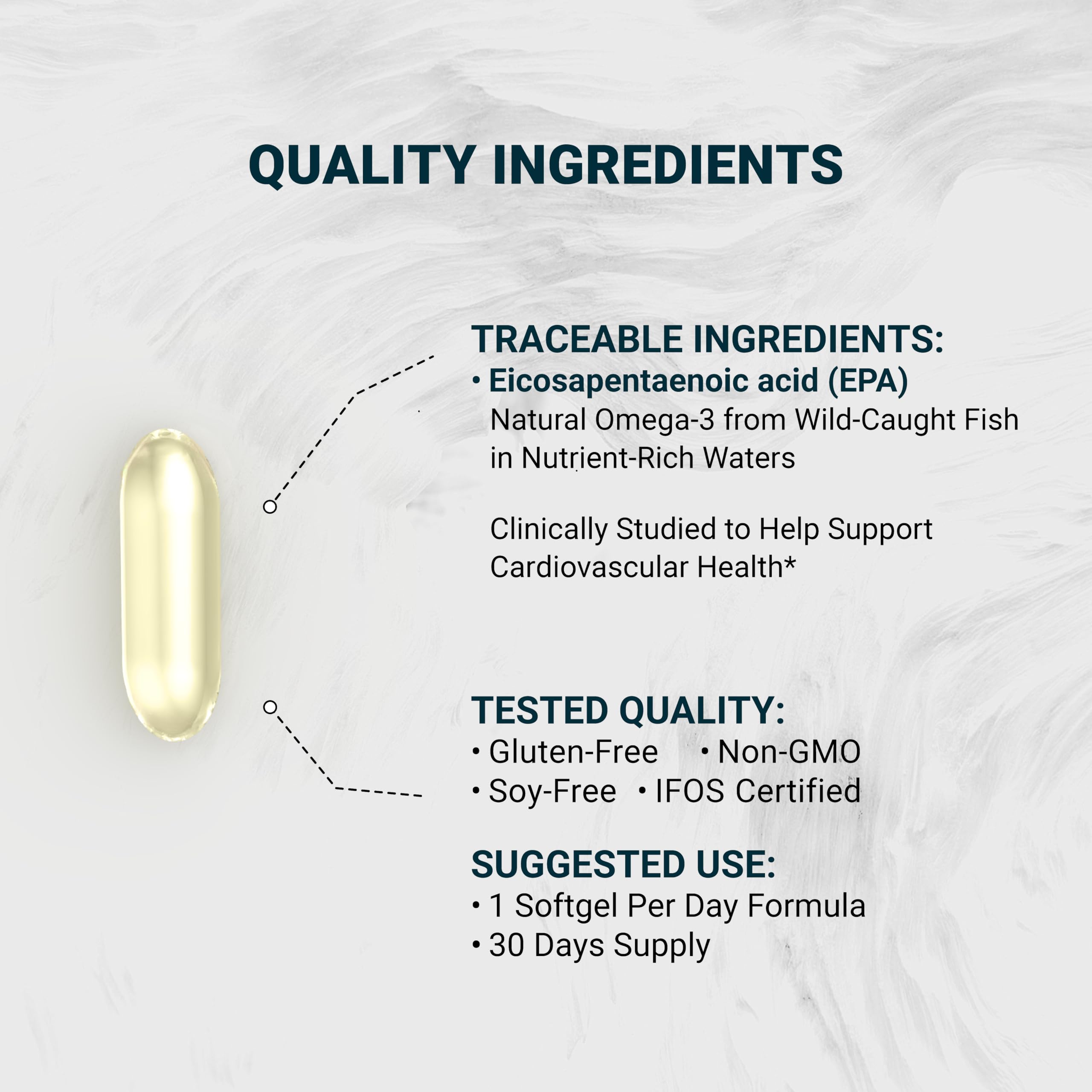 Naturalis UltraEPA dosage label—clear EPA content and serving guidance for easy dosing.