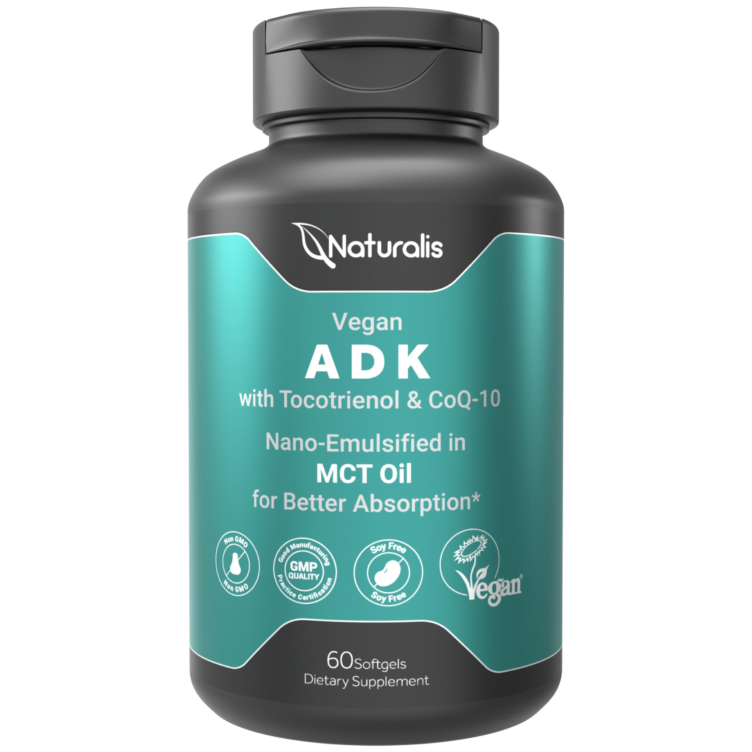 Naturalis Vegan ADKE bottle pour showing easy daily use.