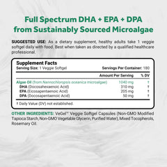 Naturalis vegan omega3 softgels closeup, algae-based source