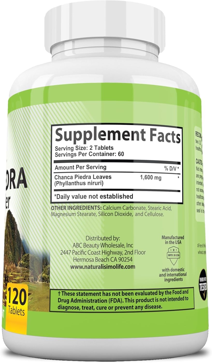 NaturalisimoLife 120-count bottle on counter, convenient daily supply.
