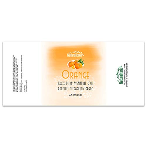 Naturalitana Sweet Orange essential oil for bath bombs adding bright citrus scent