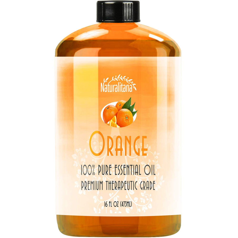Naturalitana Sweet Orange essential oil bottle with dropper for precise aromatherapy use
