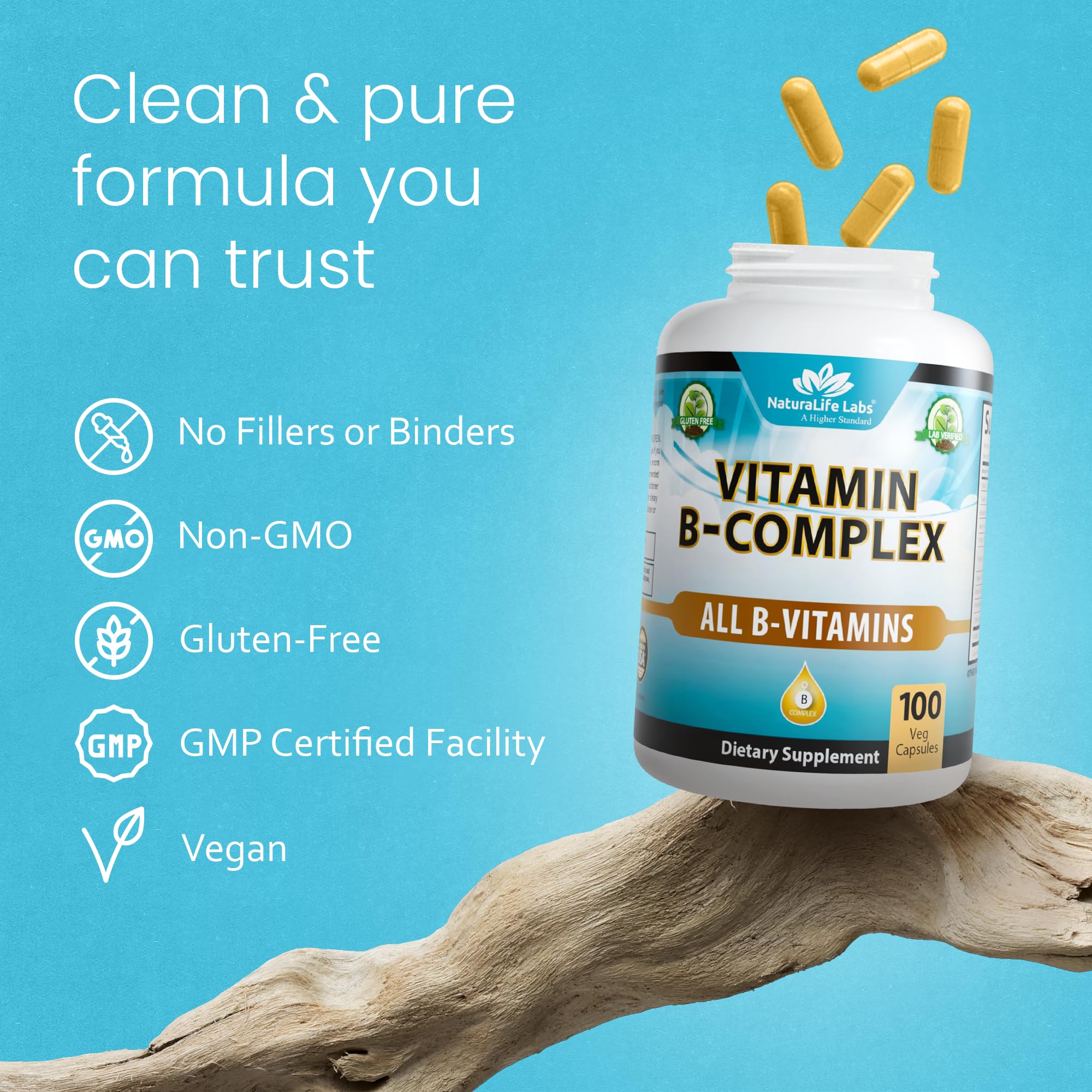 NaturaLife Labs Vitamin B-Complex daily use ritual shows easy routine