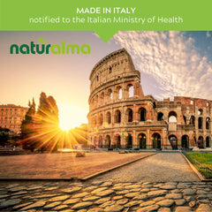 Naturalma bottle branding on front conveys trusted herbal wellness.