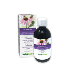 Naturalma Echinacea bottle pour demonstrates easy, alcohol-free tincture for daily use.