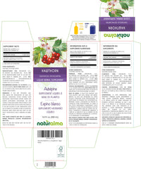 Close-up of hawthorn leaves and flowers for Naturalma liquid extract emphasis.