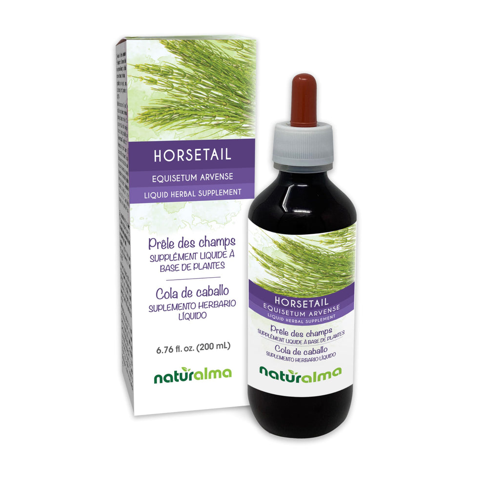 Naturalma Horsetail drops bottle for convenient, alcohol-free tincture.