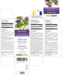 Closeup of Naturalma Milk Thistle fruits and herbs showing pure extract.