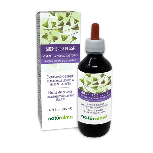 Naturalma Shepherd's purse bottle with dropper, alcohol-free tincture for daily use