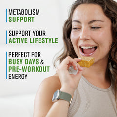 NaturalSlim Salted Caramel bar front view, low-carb indulgence in a snack block.
