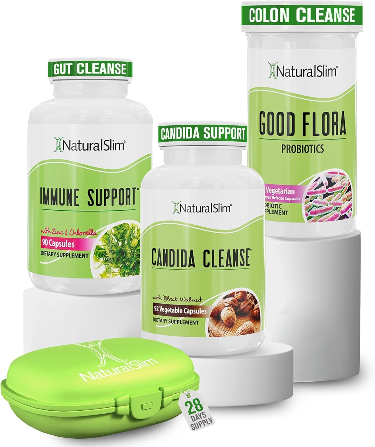 NaturalSlim Candiseptic Kit bottle promotes daily digestive balance and convenient dosing