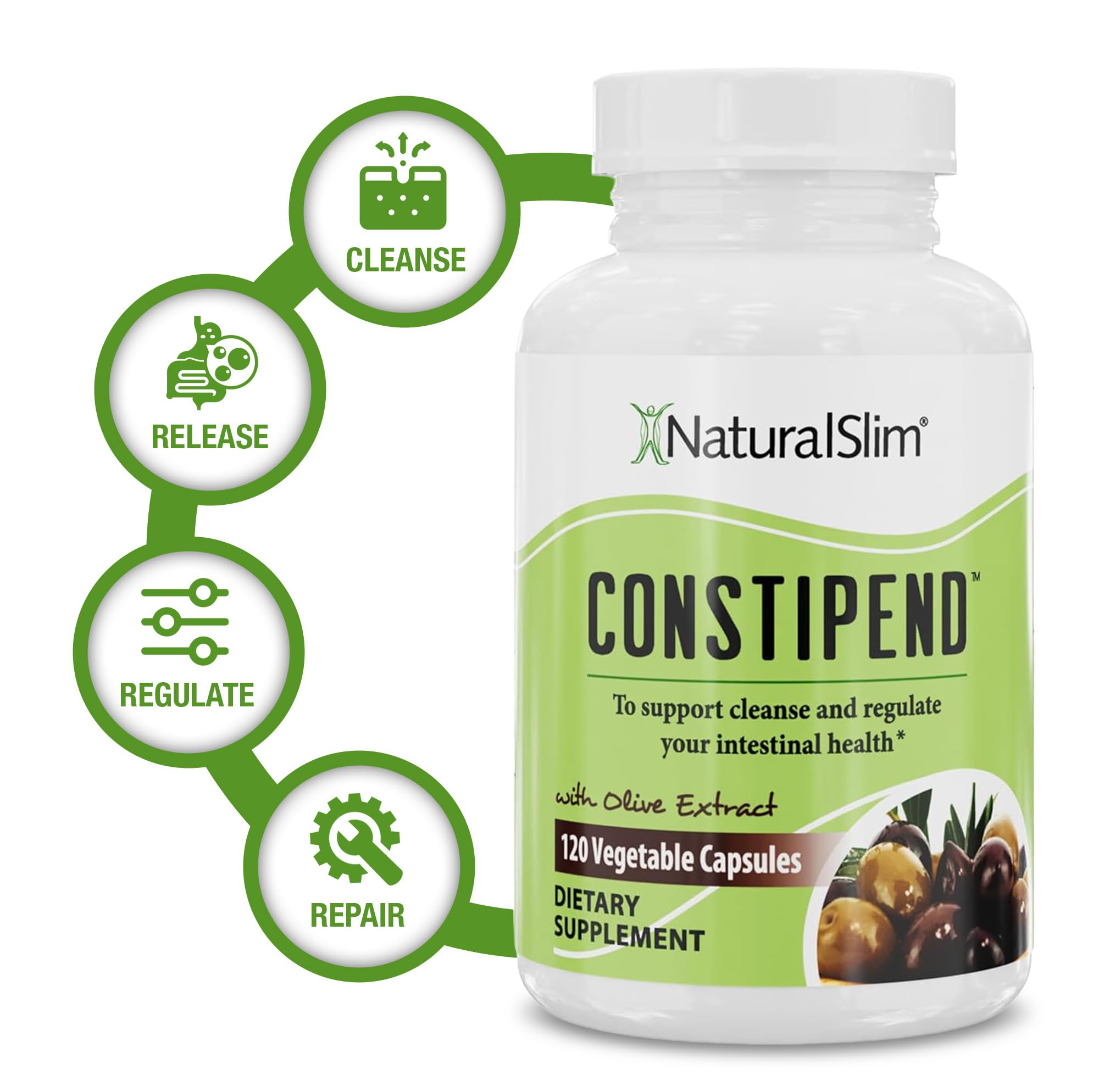 Naturalslim Constipend packaging box displayed on a clean countertop