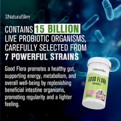 NaturalSlim Good Flora shelf-life highlight emphasizing freshness.