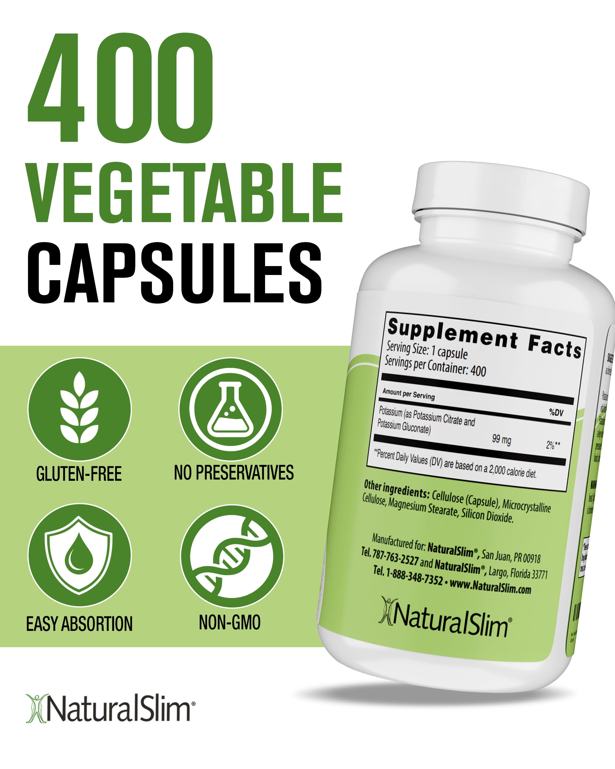 NaturalSlim Kadsorb bottle top detail for convenient daily use