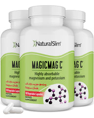 NaturalSlim MagicMag C capsules on a workout scene for relaxation after exertion