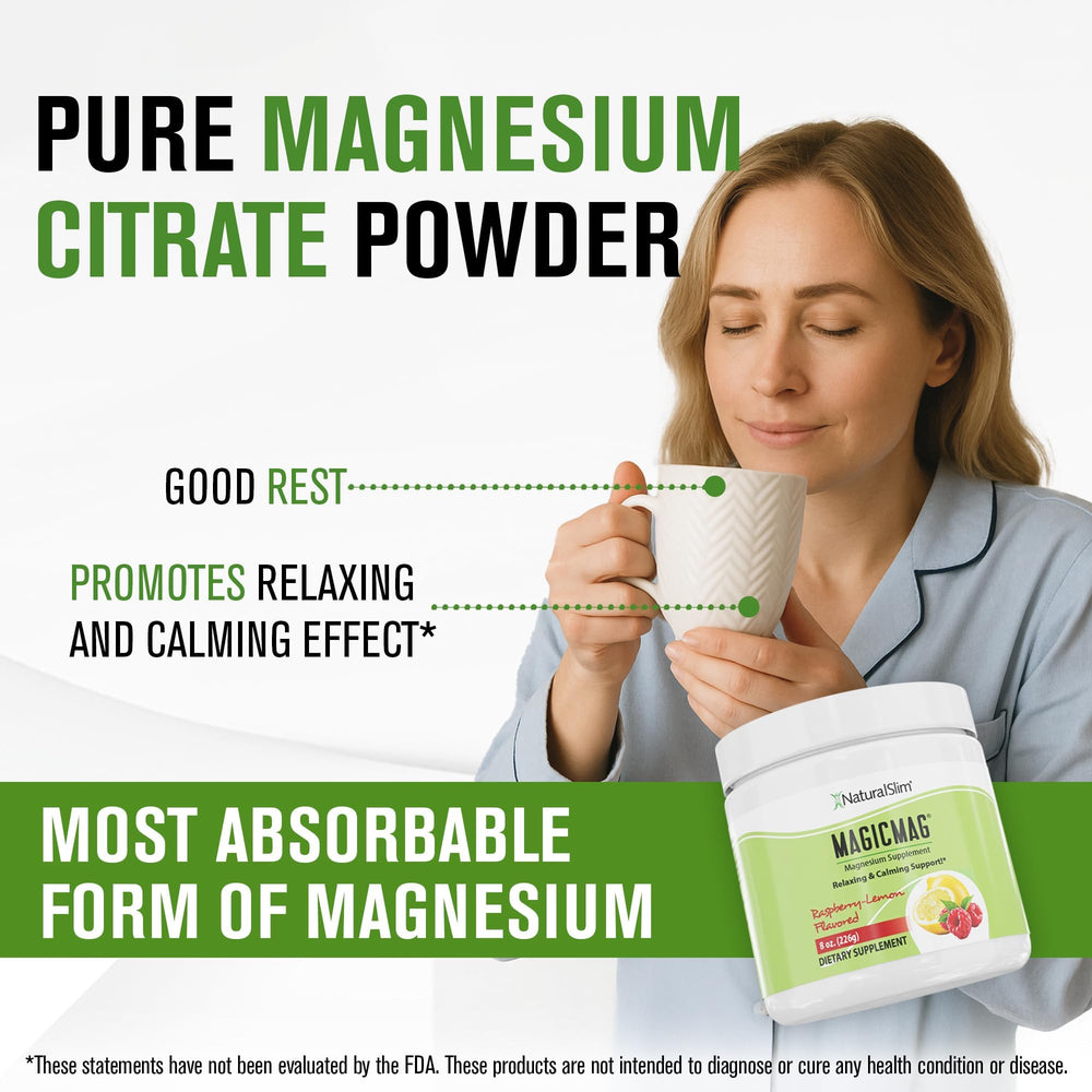 NaturalSlim MagicMag drink with ice highlighting refreshing flavor.