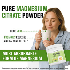 NaturalSlim MagicMag ingredient-insight graphic highlights citrate absorption and vegetarian formula.