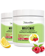 NaturalSlim MagicMag magnesium citrate powder in tin for daily vitality