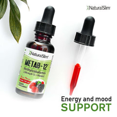 NaturalSlim Metab-12 under-tongue drops in use for fast absorption