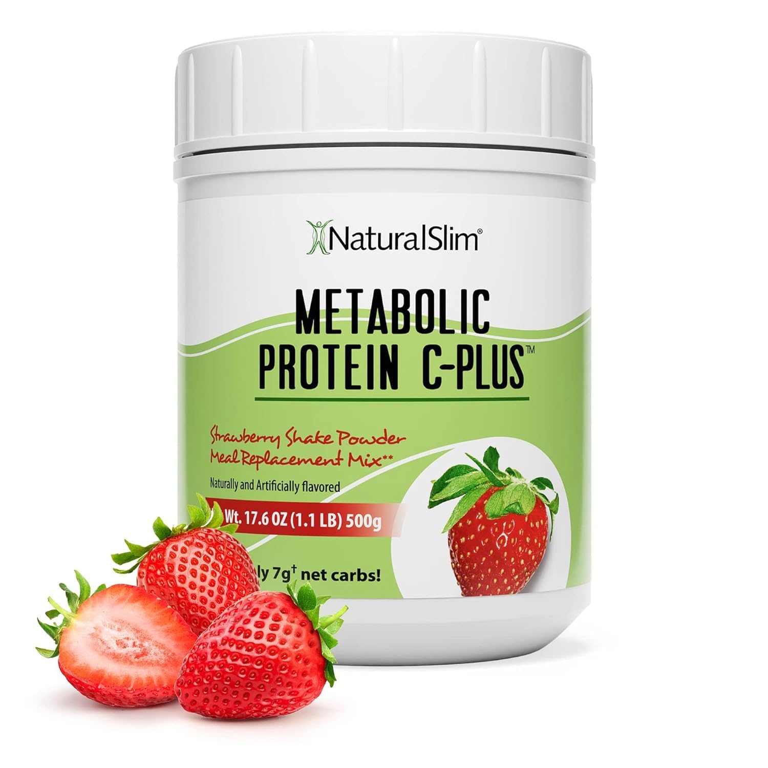 NaturalSlim Metabolic Protein C-Plus bottle pour for easy daily energy boost