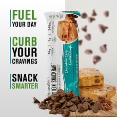 NaturalSlim Peanut Butter Chocolate Chip bar close-up, rich and satisfying