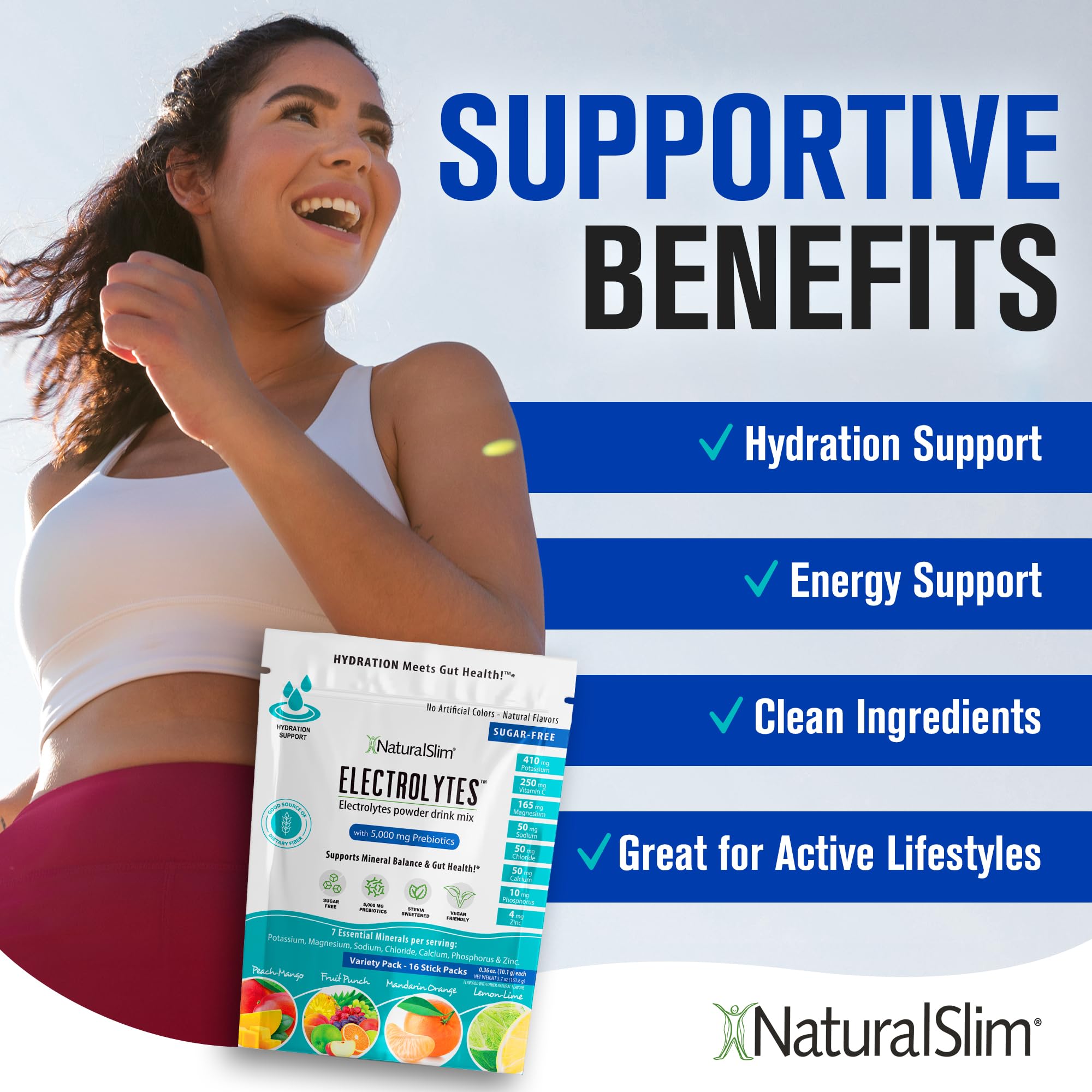 NaturalSlim travel-ready stick packets ideal for gym bags and commutes.