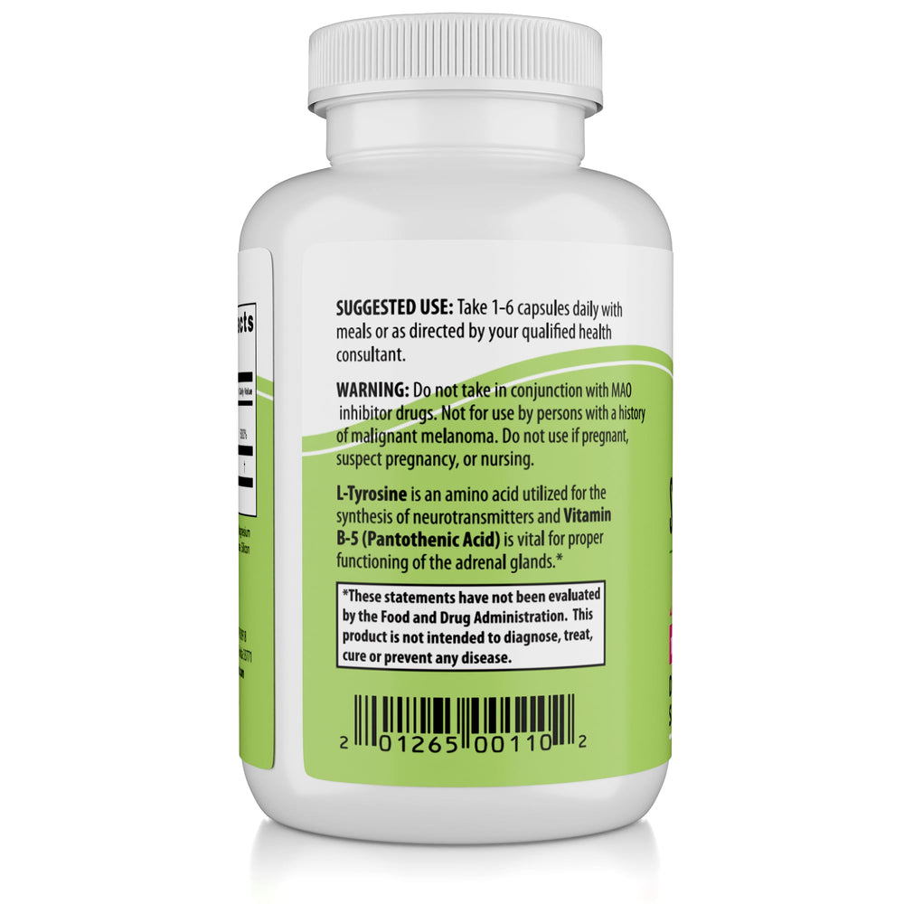 NaturalSlim Pantothenic acid bottle closeup emphasizes Vitamin B5 support.
