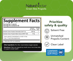 NaturaNectar Green Bee Propolis sustainability and ethical beekeeping practices.