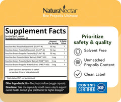 NaturaNectar green extraction process highlights solvent-free production.