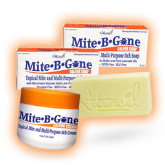 Naturasil Mite-B-Gone cream jar 4oz for skin comfort.