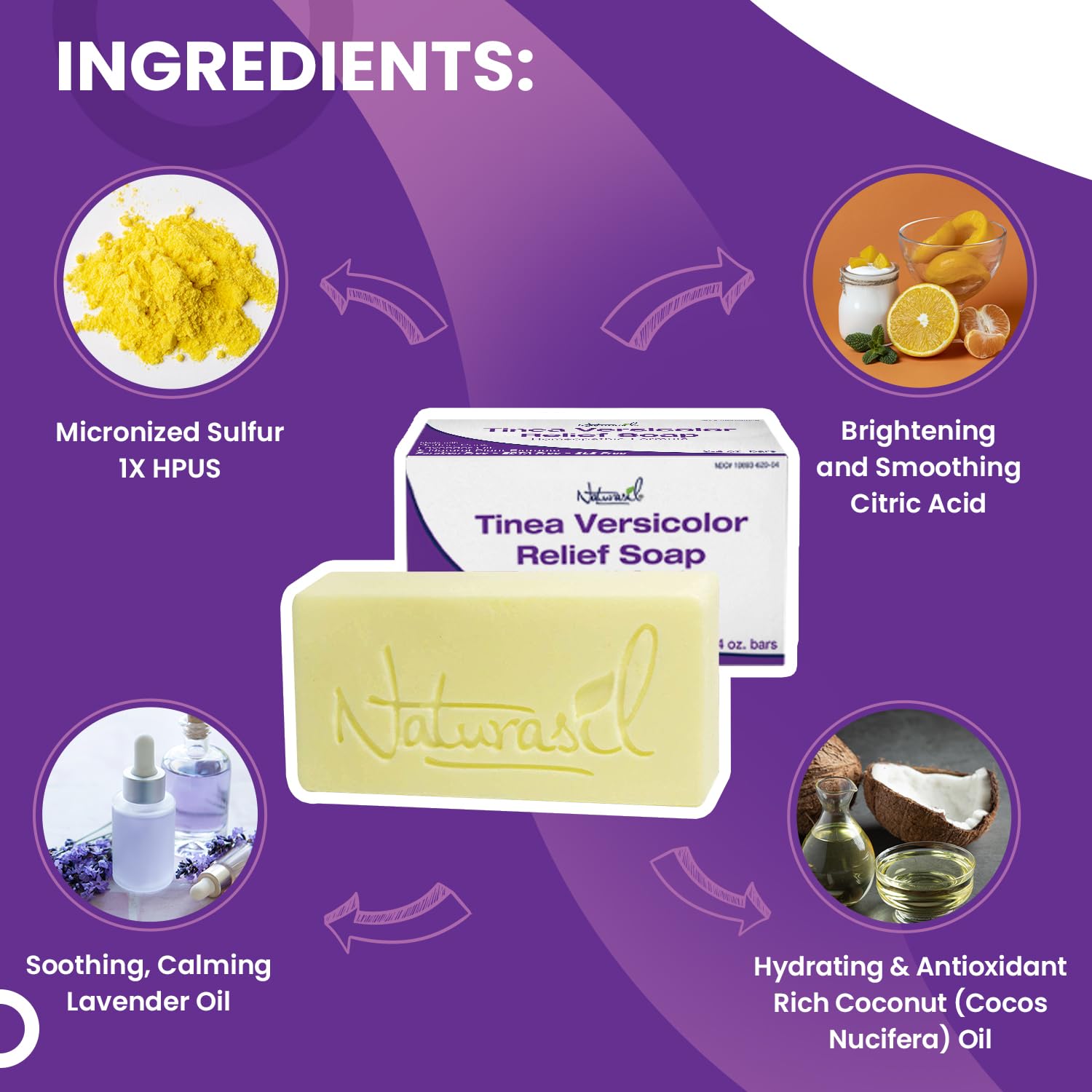 Naturasil night routine imagery suggests gentle care for skin discoloration concerns
