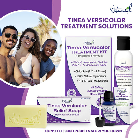 Naturasil Tinea Versicolor lotion 4oz bottle for daily skin care