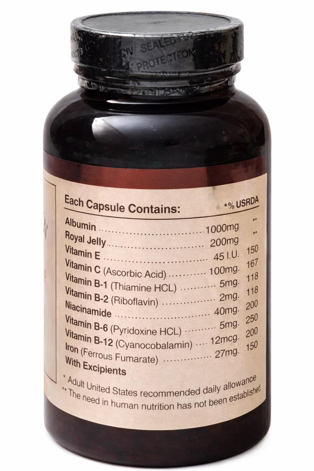 Nature-Bio Albumin Forte Royal Jelly softgels closeup highlights heart and immune wellness potential