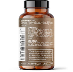Nature Captured ligno-tm02 packaging close-up, authenticated quality and solid-state fermentation.