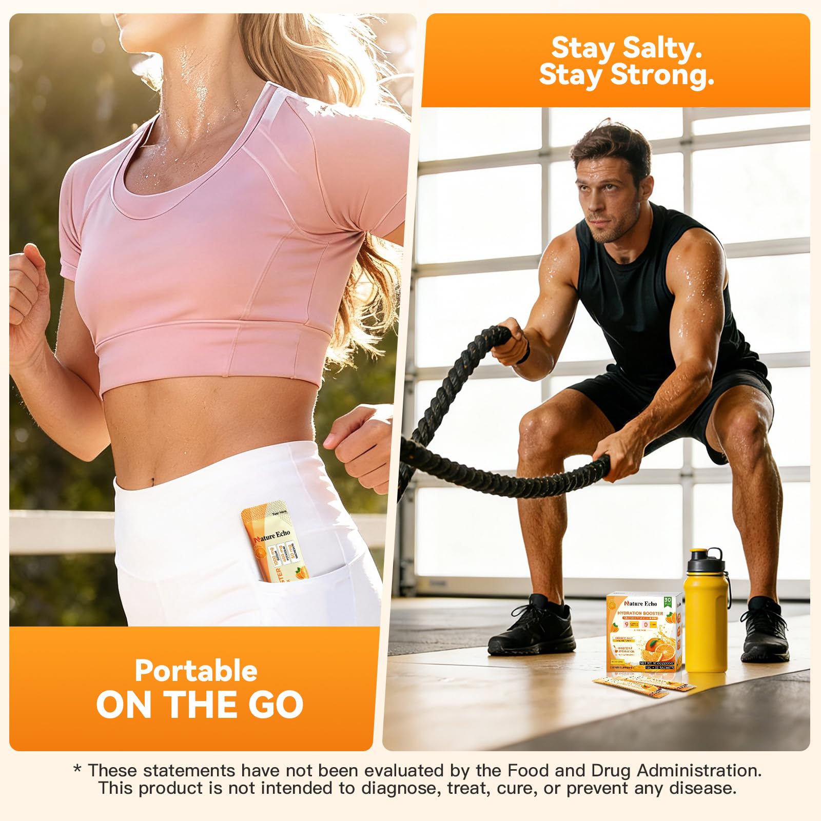 Nature Echo includes sodium, potassium, magnesium, and calcium for electrolyte balance